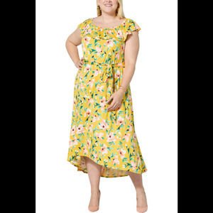 C Wonder by Christian Siriano Women's Dress Wildflower Sailor Yellow - Regular